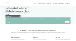Desktop Screenshot of clinical-trials-type1-diabetes.com