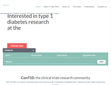 Tablet Screenshot of clinical-trials-type1-diabetes.com